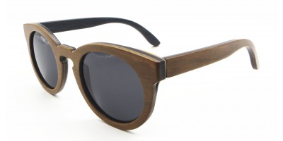 Ready Made Maple Brown Wood Retro Sunglasses IBW-XB-021B