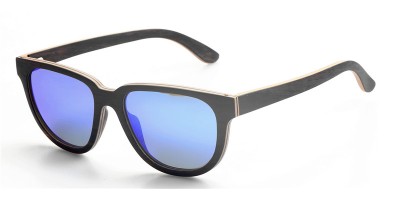 Customized Design Nature Thin Layers Ebony Wood Sunglasses IBW-GS006B