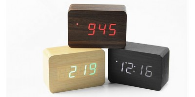 Eco-friendly Bamboo Wooden Made Quitely Fashin Clock IBW-BT007