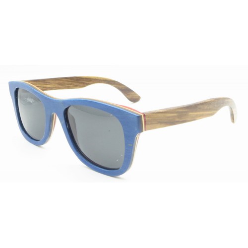 Ready Made Multi Color Skateboard Maple Wood Sunglasses Polarized UV400