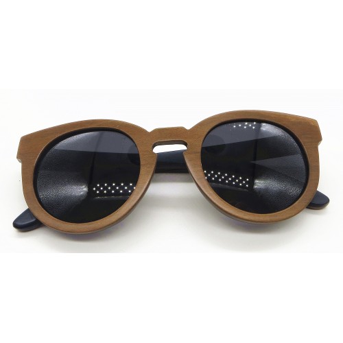 Ready Made Maple Brown Wood Retro Sunglasses IBW-XB-021B