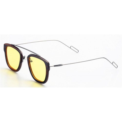 Thin Ebony Wood Sunglasses Metal Temple IBW-GS015A