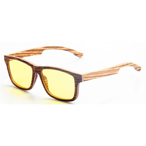 Thin Layers Zebra Wood Prescription Optical Eyeglasses / Sunglasses IBW-GS014A