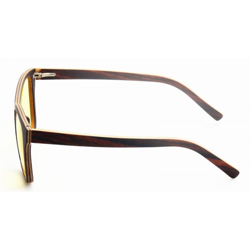 Thin Layers Ebony Wood Prescription Optical Eyeglasses / Sunglasses IBW-GS012A