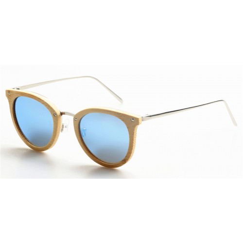 2019 Design Nature Bamboo Metal Legs Sunglasses UV400 IBW-GS002D