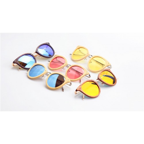 2019 Design Zebra Wooden Metal Sunglasses Polarized IBW-GS002F
