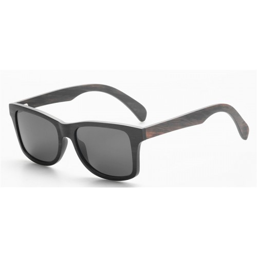 Ultra Light Thin Layers Ebony Wood Made Polarized Sunglasses IBW-GS025