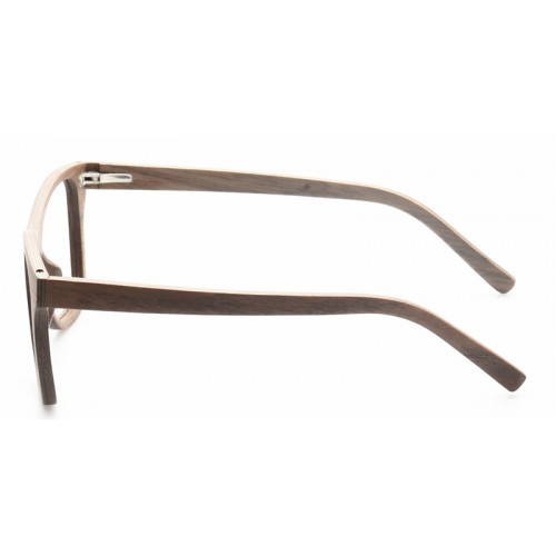 Ultra Thin Pear Wood Sunglasses Logo Free IBW-GS031