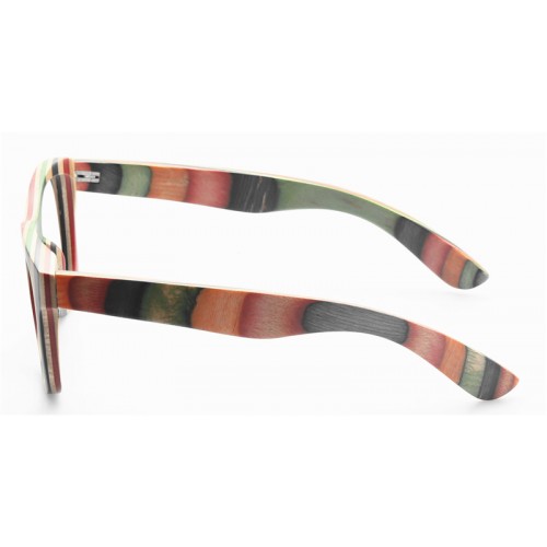 Multi Skateboard Wood Polarised Sunglasses IBW-GS039