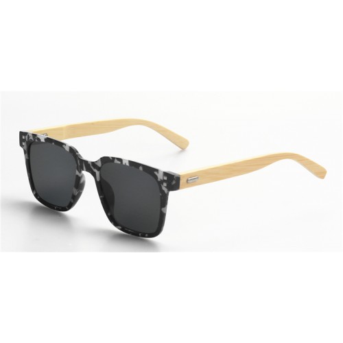 Ultra Light Newest Design Thin Plastic Frame Nature Bamboo Temples Sunglasses IBW-CN001A