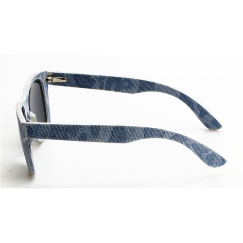 Classic Wayfar-er Style Laminated Denim Clothing Polarized Sunglasses IBD-003A